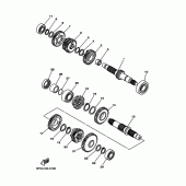 Схема узла: Трансмиссия Yamaha XV1700 Road Star Warrior