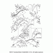 Схема узла: Крыло Yamaha XV1900 Stratoliner S