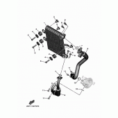 Схема узла: Масляный радиатор Yamaha XV1900 Star Venture