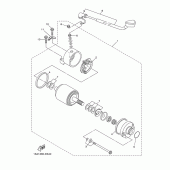 Схема узла: Стартер электрический Yamaha YBR250