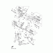 Схема узла: Support. repose-pied Yamaha XJR1300