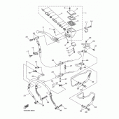 Схема вузла: Передній гальмівний циліндр Yamaha XJ6 Diversion F (ABS)
