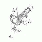 Схема узла: Рама Yamaha XJ600 SECA II