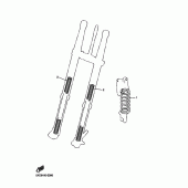 Схема узла: Опционные детали подвески Yamaha YZ450F YZ450F