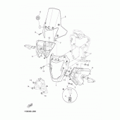 Схема вузла: Лицювальні елементи Yamaha XT660 XT660Z Tenere
