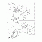 Схема узла: Задний тормозной суппорт Yamaha XJ6 Diversion (S-TYPE, ABS)