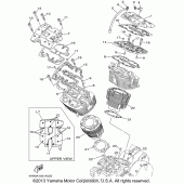 Схема узла: Цилиндр Yamaha XV1600 Road Star Silverado