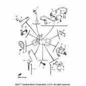 Схема узла: Электрооборудование 2 Yamaha XV250 V-Star