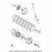 Схема вузла: Сцепление Yamaha YZF-R1 R1S Limited Edition