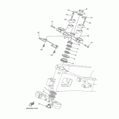 Схема вузла: Рульовий механізм Yamaha TDM900