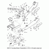 Схема вузла: Вихлопна система Yamaha XVZ1300 Venture Royale