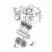Схема вузла: Впускна система Yamaha XJ900 Diversion