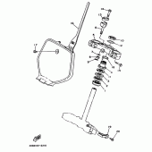 Схема вузла: Рульовий механізм Yamaha YZ250 YZ250