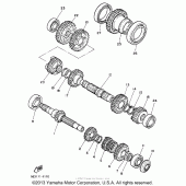 Схема узла: Трансмиссия Yamaha XV1100 Virago