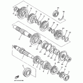 Схема узла: Трансмиссия Yamaha XJR1300