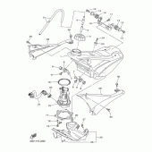 Схема узла: Топливный бак Yamaha YZ450F YZ450F
