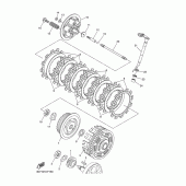Схема вузла: Зчеплення Yamaha WR250 WR250R