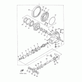 Схема вузла: Вал приводний та редуктор Yamaha VMX12 V-MAX