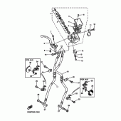 Схема узла: Передний тормозной цилиндр Yamaha XJR1300