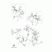 Схема узла: Подножки и Подставка Yamaha XP500 T-MAX