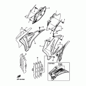 Схема узла: Боковая крышка Yamaha YZ450F YZ450F