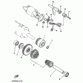 Схема узла: Привод стартера Yamaha XV750 Virago