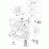 Схема узла: Топливный бак Yamaha XT660 XT660Z Tenere