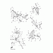 Схема вузла: Підніжки та підставка Yamaha YZF-R6/ YZF600 R6