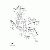 Схема узла: Подножки и Подставка Yamaha XG250 TRICKER