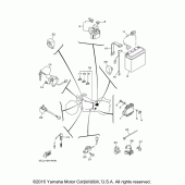 Схема узла: Электрооборудование (2) Yamaha XVS1100 V-Star Classic