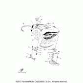 Схема вузла: Паливний бак Yamaha XV1900 Raider