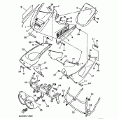 Схема вузла: Облицювальні елементи 1 Yamaha TDM850