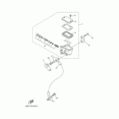 Схема узла: Передний тормозной цилиндр Yamaha XVS650 Drag Star Classic