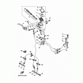 Схема узла: Передний тормозной цилиндр Yamaha MT09/ MTN850 MT-09