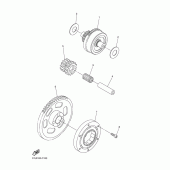 Схема узла: Привод стартера Yamaha WR450F