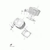 Схема вузла: Циліндр Yamaha XVS950 XV950