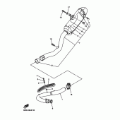 Схема узла: Выхлоп Yamaha YZ250 YZ250F