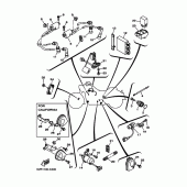 Схема узла: Электрооборудование 1 Yamaha XV1700 Road Star