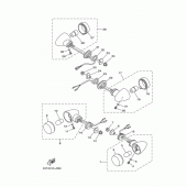 Схема узла: Поворотники Yamaha XG250 TRICKER