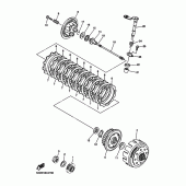 Схема узла: Сцепление Yamaha YZ450F YZ450F