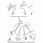 Схема вузла: Електроустаткування (2) Yamaha XVS650 V-Star Custom