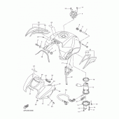 Схема вузла: Паливний бак Yamaha FZ8 FZ8 FAZER