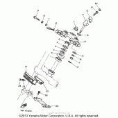 Схема узла: Рулевой механизм Yamaha XV1100 Virago