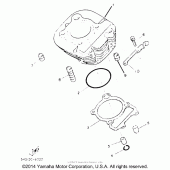 Схема узла: Цилиндр Yamaha TW200 TRAILWAY