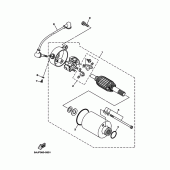 Схема вузла: Електричний стартер Yamaha XVS250 Drag Star
