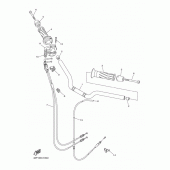 Схема вузла: Кермо та Тросики Yamaha FZ8 FZ8 FAZER