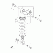Схема вузла: Задня підвіска Yamaha WR250 WR250X