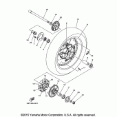 Схема вузла: Заднє колесо Yamaha XTZ1200 Super Tenere