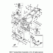 Схема вузла: Рама Yamaha XT250 XT250