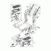 Схема вузла: Підніжки та Підставка Yamaha XV1600 Wild Star